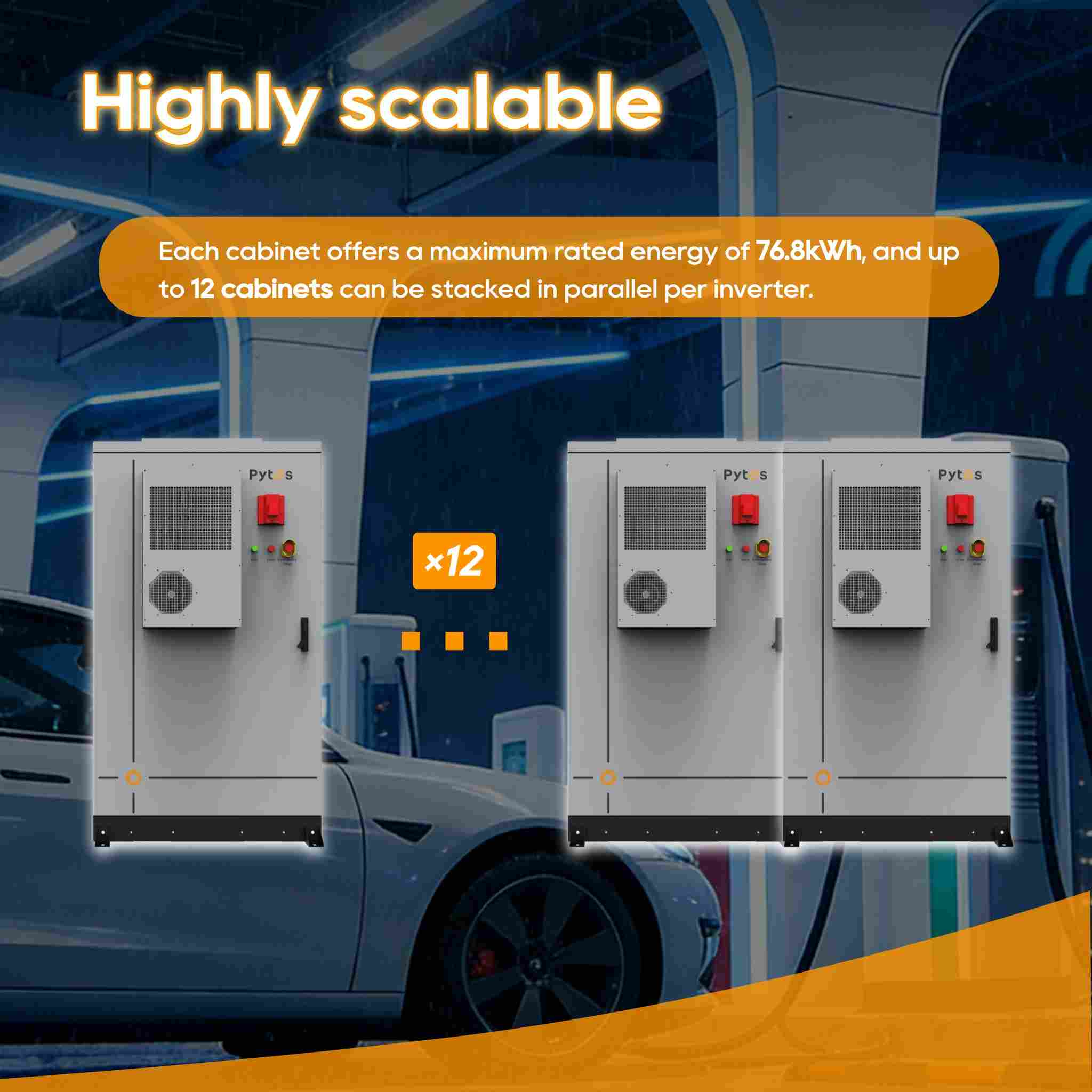 Sistema di accumulo di energia ad alta tensione Pytes HV48100 SE